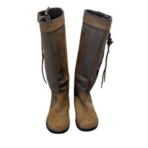 New-Dublin Waterproof Riding Boots, Women's Size 9 Brown Leather